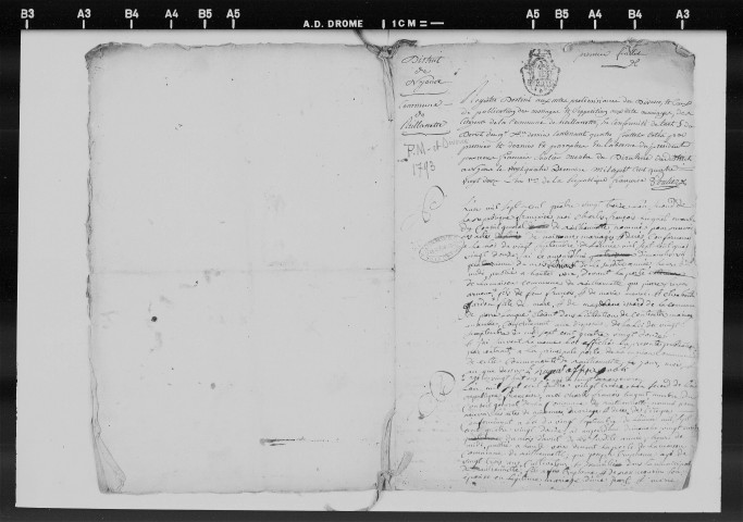 Publications de mariages (1793-1897).