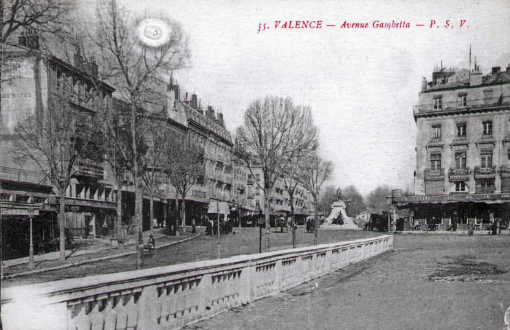 L'avenue Gambetta.