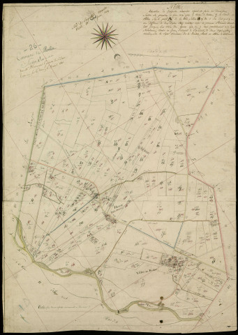 Section A1, Bonlieu. Village, hameau des Juanons (agrandissements sur Village et hameaux développement).