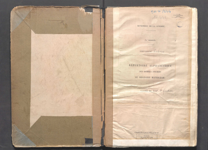 Table alphabétique.