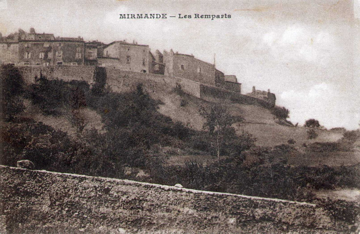 Vue du village et des remparts.