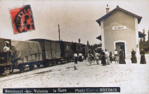 Beaumont-lès-Valence.- La gare de la ligne du tramway Valence Crest.