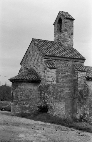 Les Tourrettes.- Le chevet de la chapelle Saint-Didier.