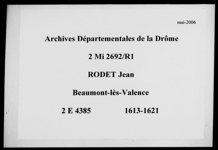 19 février 1613-13 juin 1621