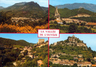 Quatre vues de la ville et de villages de la vallée de l'Ouvèze.