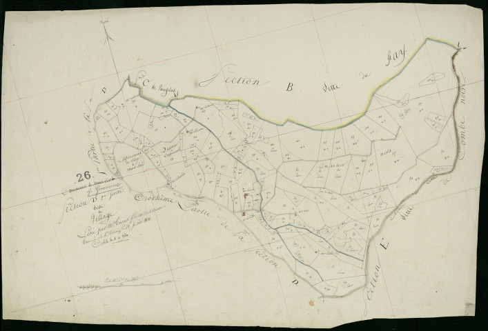 Section D2, Village (le). Village (agrandissement sur D4).