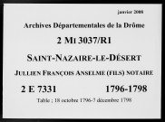 27 vendémiaire an V-17 frimaire an VII