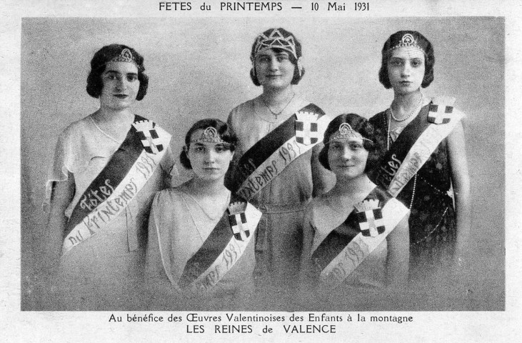 Les reines de la fête du Printemps.