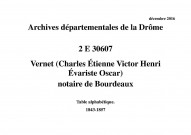 Table alphabétique (1843-1857).