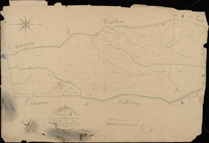 Section B1, Village (le) et Devès.