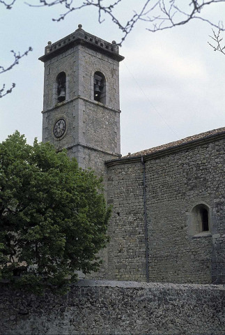 La Motte-Chalancon.- Le clocher de l'église.