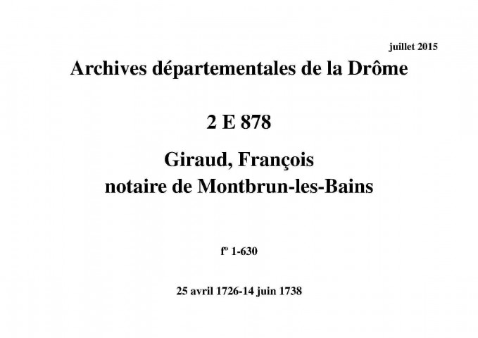 25 avril 1726-14 juin 1738