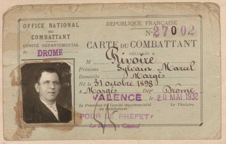 Rivoire, Sylvain Marcel François