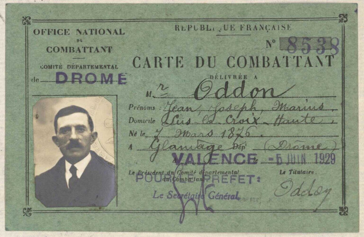 Oddon, Jean Joseph Marius