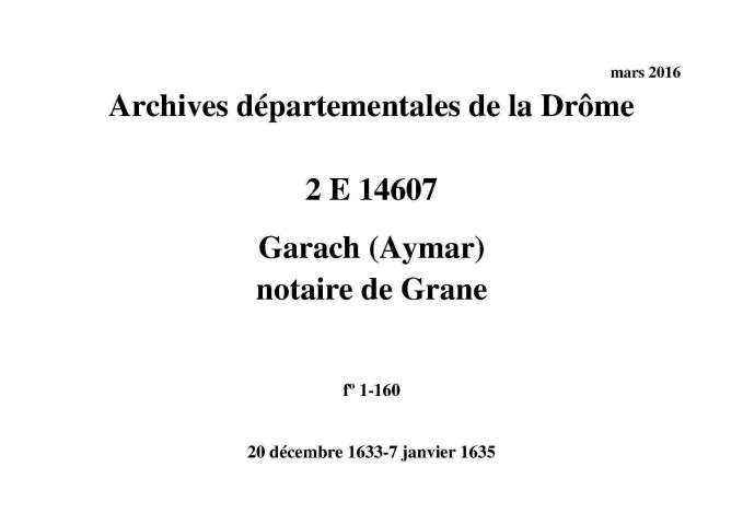 20 décembre 1633-7 janvier 1635