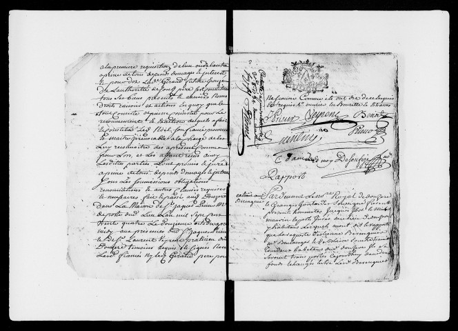 12 octobre 1734-28 août 1738