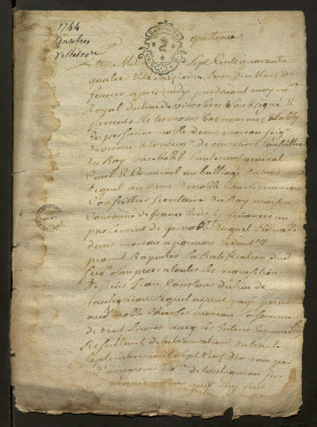 16 février 1744-30 novembre 1745