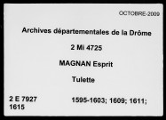 2 janvier 1595-30 juillet 1615