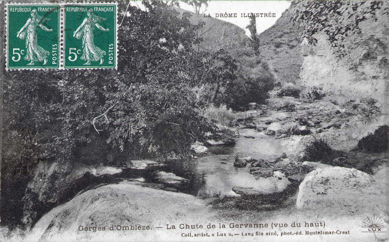 Les gorges d'Omblèze.