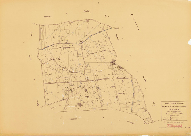 A1, Fauconnières. 1965.