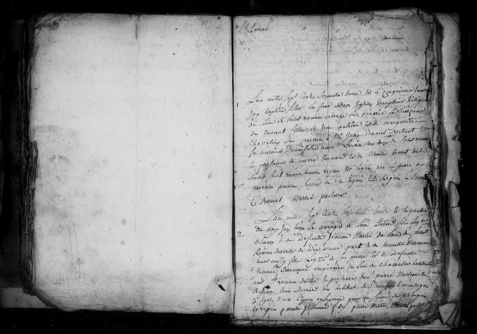 Religion protestante. - Baptêmes, mariages, sépultures (1773-1792).