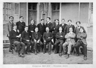 Valence.- Étudiants de 3e année de la promotion 1907-1910 de l'École Normale d'instituteurs.