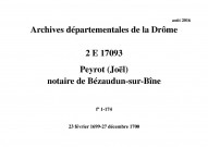 23 février 1699-27 décembre 1700