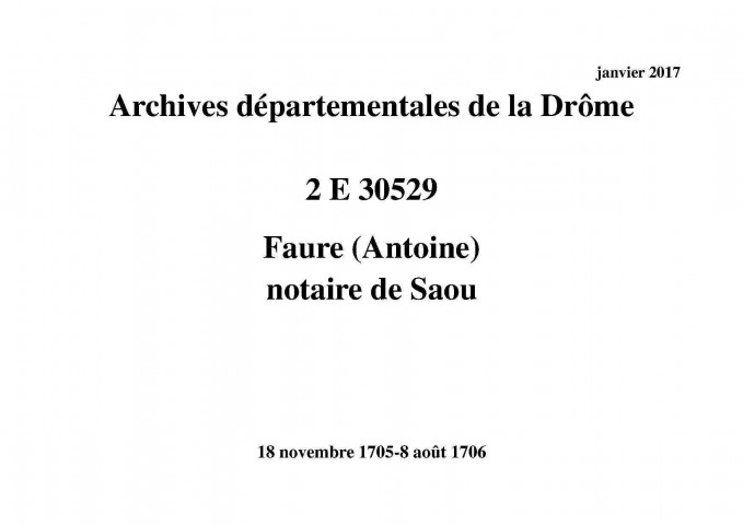 18 novembre 1705-8 août 1706