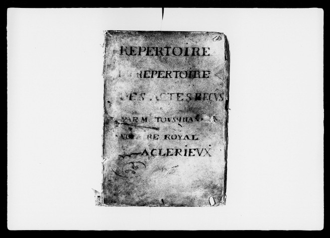 Répertoire général (26 mars 1705-11 septembre 1746).