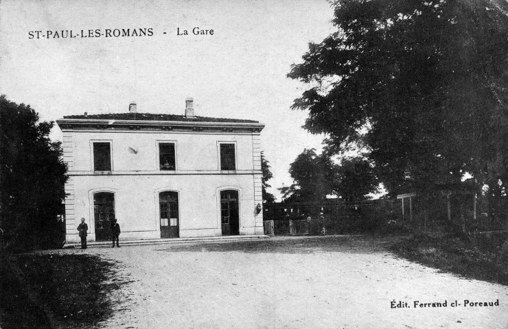 Saint-Paul-lès-Romans.- La gare.