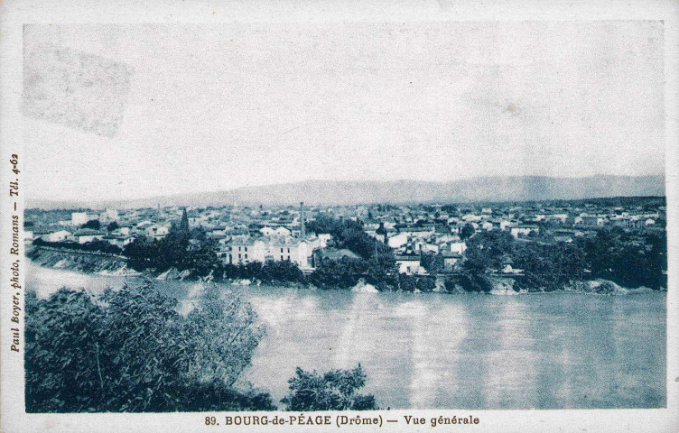 Vue générale de la ville et l'Isère.