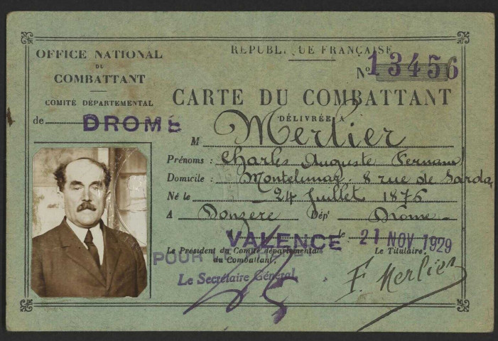 Merlier, Charles Auguste Fernand