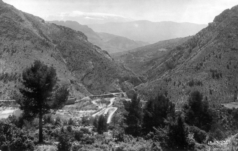 La route des gorges d'Ubrieux.