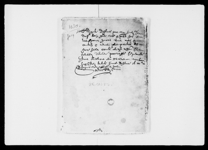 6 avril-27 décembre 1638