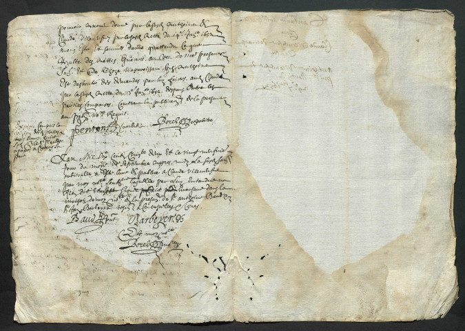 Contrats d'arrentement (1652-1669).