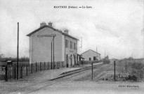 La gare du tramway de la ligne Saint-Vallier le Grand-Serre.