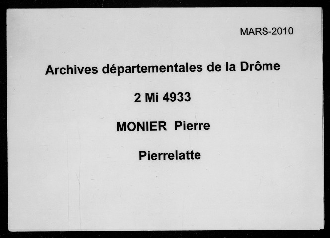 3 janvier 1610-11 décembre 1644
