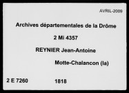 2 juillet-31 décembre 1818