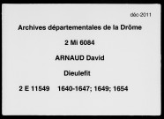 2 janvier 1640-22 juillet 1654