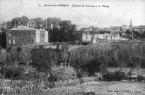 Le château de Pizançon et le village.