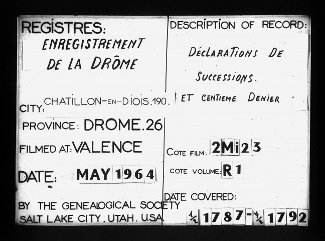 1er janvier 1787-7 février 1792