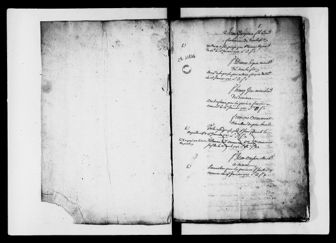 Répertoire général des livres O-T (13 janvier 1737-28 mars 1747).