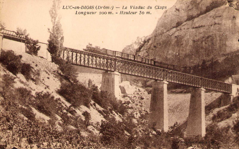 Le viaduc du Claps construit entre 1892 et 1894.