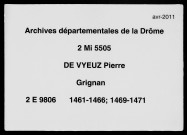 4 novembre 1461-9 janvier 1471