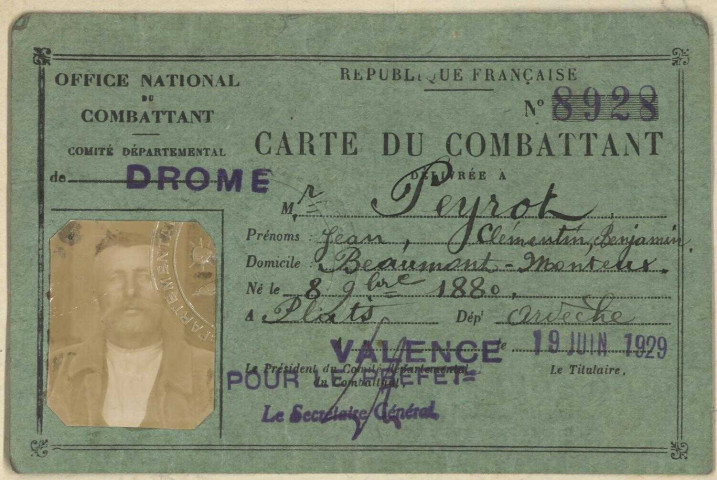 Peyrot, Jean Clémentin Benjamin