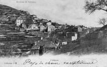 Chalencon (Ardèche).- Vue du village.
