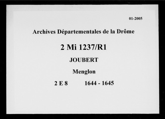 20 mai 1644-19 février 1645