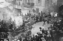 Défilé de chars de la fête des Laboureurs le 10 février 1924.