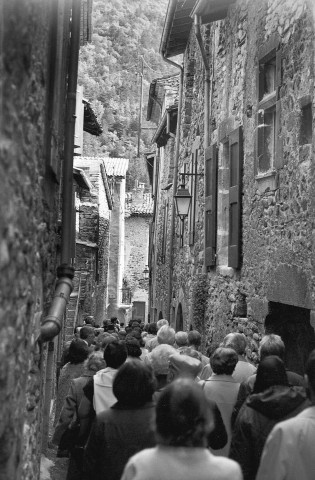 Châtillon-en-Diois.- Journée de l'association Histoire Archives Drômoises, la visite du village.