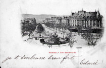 Le boulevard Bancel et la fontaine (1887).